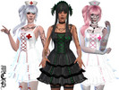 Sims 4 — Gothic Nurse Themed Dress With Lace And Ribbons - ReTexture -MESH NEEDED by MaruChanBe2 — This is just a