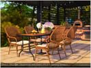 Sims 4 — Summer kitchen Pt2 Dining area by Severinka_ — A set of objects for decorating a veranda, patio, outdoor grill
