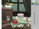 Sims 4 — Seamstress Set by kerriganhouse — Decorative objects for a seamstress or sewing hobbyist, with a vintage flare.