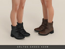 Sims 4 — Retro Ankle Boots Male by Arltos — 8 colors.
