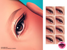 Sims 4 — MM Wedding Veil Liner by cosimetic — Eyeliner N453 Wedding Veil Liner combines a timeless cat-eye silhouette