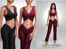 Sims 4 — EVELYN TANK TOP AND PANTS SET by Joan_Campbell_Beauty_ — INCLUDES: