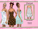Sims 4 — Summer dress - Floral Collection by PinkEgo2 — Summer Dress (Floral collection) Mesh needed. Young adult, Teen,