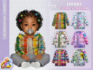 Sims 4 — Infant - Cozy Puffer Jackets for girls by RobertaPLobo — Cozy Puffer Jackets - Coat for Girls RPL111