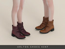 Sims 4 — Retro Ankle Boots Female by Arltos — 8 colors.