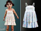 Sims 4 — Toddler - Light floral sundress with soft layered summer styling by Garfiel — A sweet toddler sundress featuring