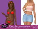 Sims 4 — Tan Accessories by Dissia — An accessory to add a cute shape to your tan lines. There are heart, flower, star,