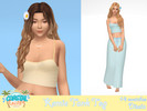 Sims 4 — Kemie Tank Top by Dissia — Short straps crop top