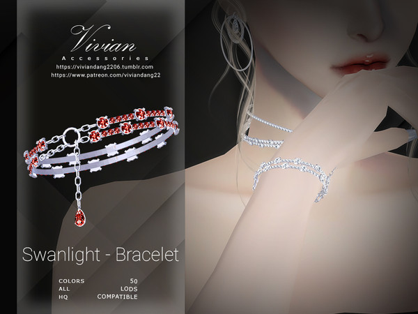 Sims 4 — Swanlight - Bracelet by VivianDang — - All new meshes