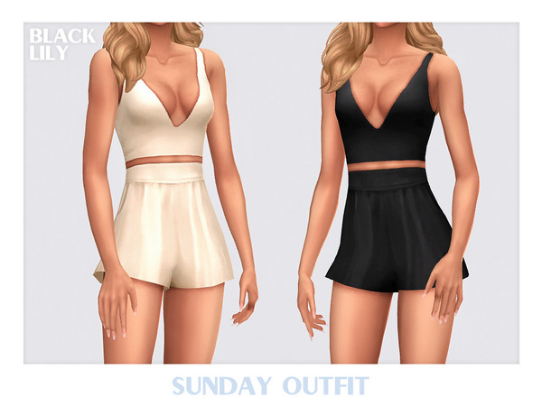 Sims 4 — Sunday Outfit by Black_Lily — YA, A, Teen