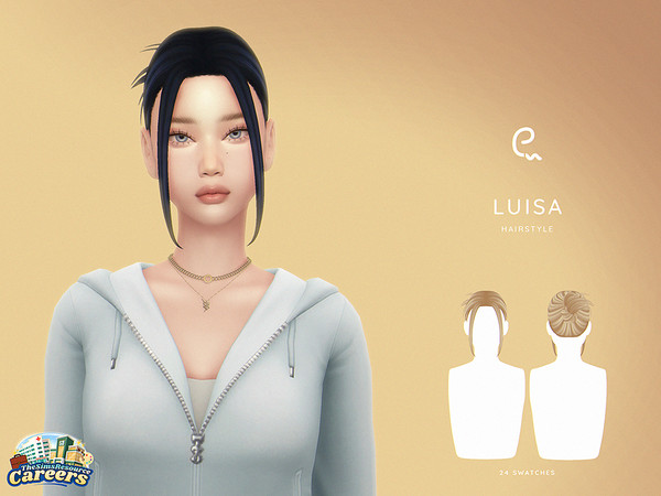 Sims 4 — Luisa Hairsyle by Enriques4 — New Mesh