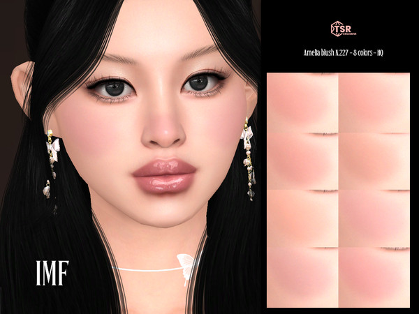 Sims 4 — IMF Amelia Blush by IzzieMcFire — Amelia Blush N.227 contains 8 colors in hq texture.