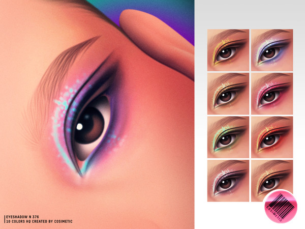 Sims 4 — MM Starlit Reverie Glitter Eyeshadow by cosimetic — Eyeshadow N376 Starlit Reverie Eyeshadow captures the dreamy