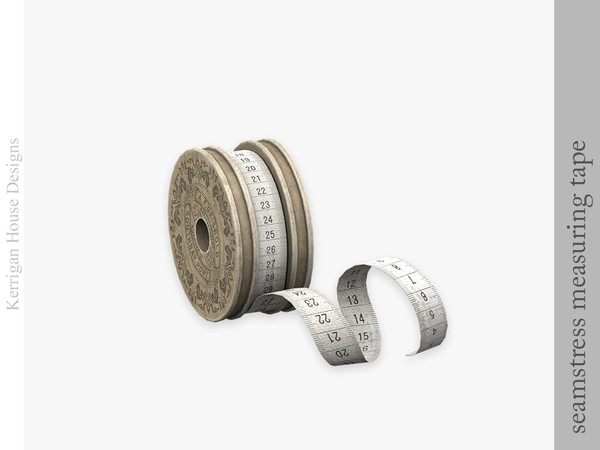 Sims 4 — Seamstress Measuring Tape by kerriganhouse — Decorative objects for a seamstress or sewing hobbyist, with a