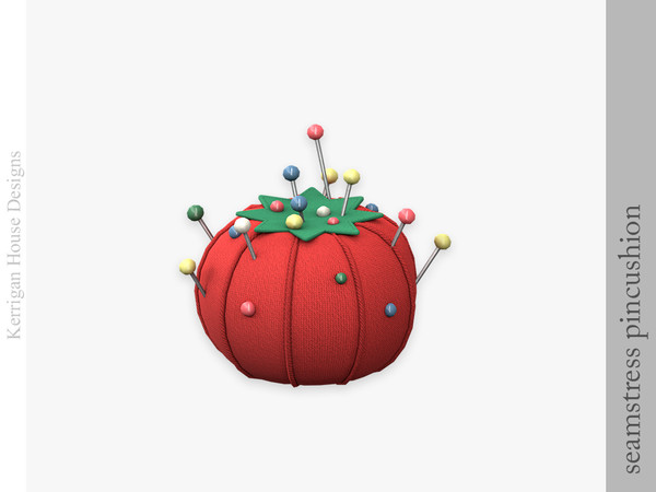 Sims 4 — Seamstress Pincushion by kerriganhouse — Decorative objects for a seamstress or sewing hobbyist, with a vintage