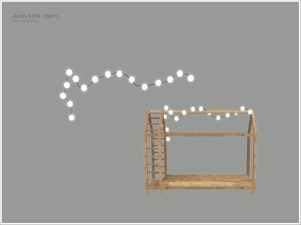 Sims 4 — [Juno kidsroom] - bed frame garland by Severinka_ — Garland for the bed frame House From the set 'Juno kidsroom'