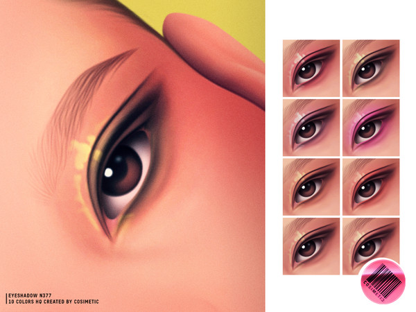 Sims 4 — MM Mirror Dew Eyeshadow by cosimetic — Eyeshadow N377 Mirror Dew Eyeshadow delivers a glossy, reflective finish