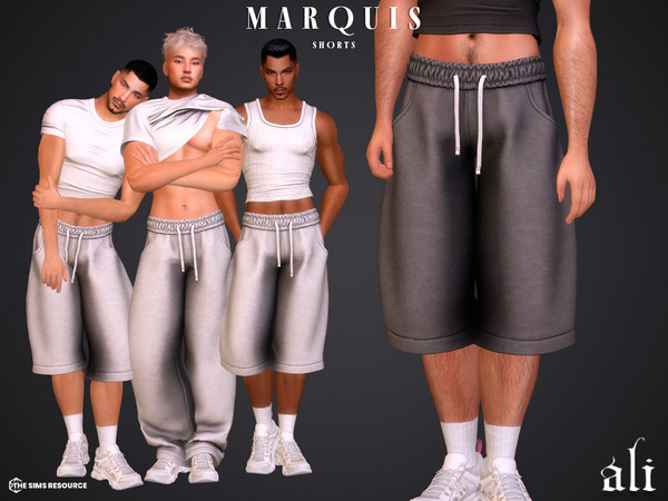 Sims 4 — MARQUIS shorts by ali1 — New Mesh