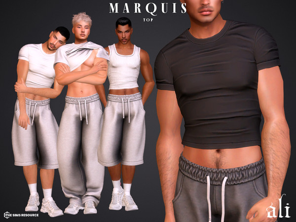 Sims 4 — MARQUIS top by ali1 — New Mesh