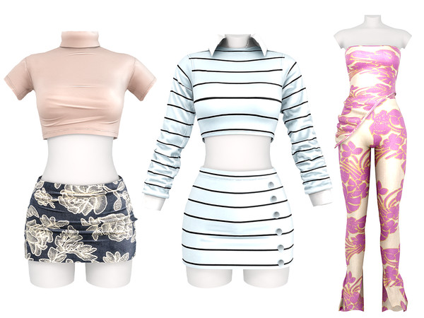 Sims 4 — DAPHS - Crop Sweater C1774 - TSR by Daph's — Bold fashion meets everyday style. From chic mini skirts and crop
