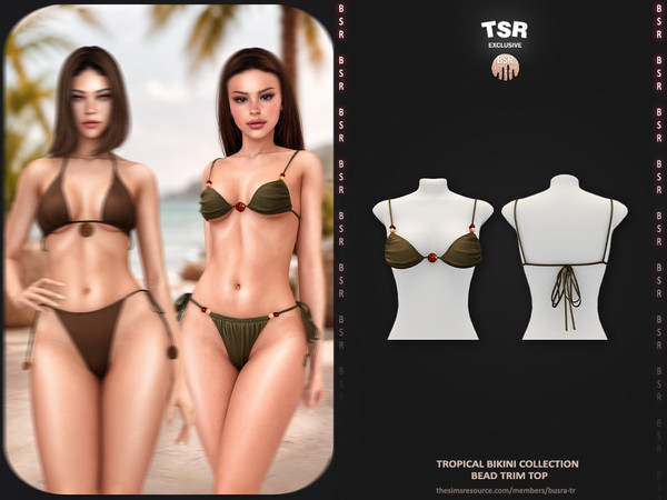 Sims 4 — Tropical Bikini Collection - 2 Bead Trim Top BD1683 by busra-tr — - BD1683