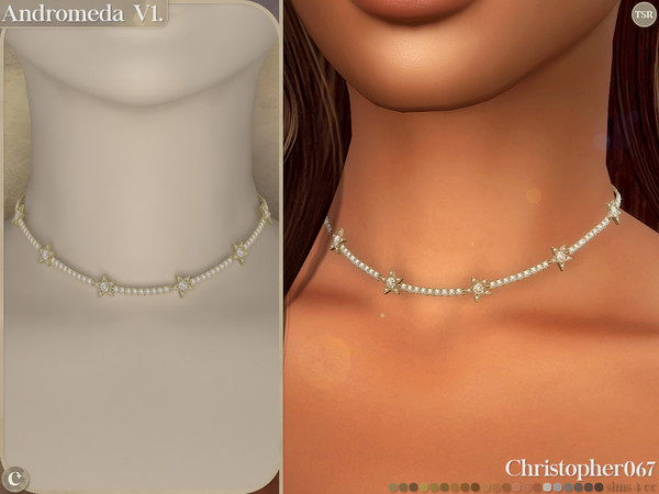 アクセサリー cdsyw785karats sama The Sims Resource | Andromeda Necklace V1 - Diamond Star Tennis