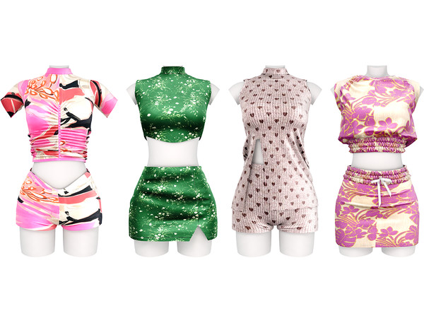 Sims 4 — DAPHS - Crop Tank Top C1784 - TSR by Daph's — A playful mix of sporty, cozy, and trendy aesthetics. This Sims 4