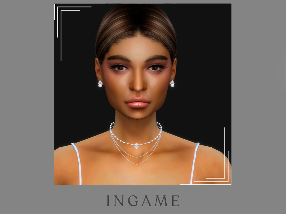 The Sims Resource | Diamond Leaf Bridal Earrings v3