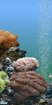 Sims 2 — Coral Mural 2 by Windkeeper — Part of seamless 4-panel coral mural.