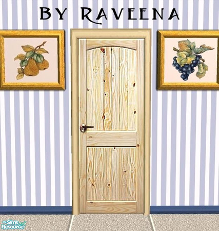 Sims 2 — Interior Door - 9 by Raveena — Part of the Interior Door set.You need BitzyBus's mesh file for this object to