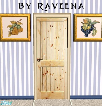 Sims 2 — Interior Door - 8 by Raveena — Part of the Interior Door set.You need BitzyBus's mesh file for this object to