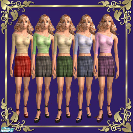 Sims 2 — Plaids by tiefliga — Mesh by the wonderful marvine.