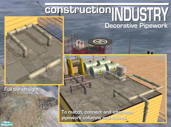 Sims 2 — Straight Piece (MASTER MESH) by Cyclonesue — This mesh is the one to recolour (all other meshes in the set take