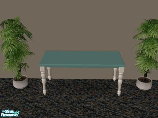 Sims 2 — Riviera Kitchen - Talking Table by munchkin_brat — Talking Table in Riviera and White.