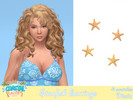 Sims 4 — Starfish Earrings by Dissia — Star shape earrings