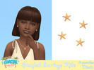 Sims 4 — Starfish Earrings Kids by Dissia — Star shape earrings for kids