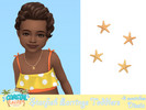 Sims 4 — Starfish Earrings Toddlers by Dissia — Star shape earrings for toddlers