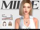 Sims 4 — MIIOE-Short hair by MIIOE — This hairstyle was designed specifically for The Sims 4. Hope you like it, thank