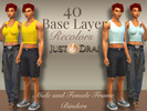 Sims 4 — Base Layer Binders  Male and Female Frames by Draven298 — Ok, so it is time for the first roll out of these