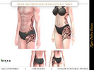 Sims 4 — Tiger Tattoo Unisex by MRAN_Art — Tiger Tattoo Unisex