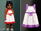 Sims 4 — Infant - Floral ribbon dress with sweet summer charm by Garfiel — A sweet infant dress with wide straps,
