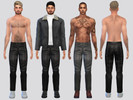 Sims 4 — Nomar Leather Pants by McLayneSims — TSR EXCLUSIVE