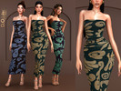 Sims 4 — Printed Poplin Dress by DOLilac — Custom thumbnail