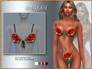 Sims 4 — Rose Bra Top Set by Sims_House — Rose Bra Top Set
