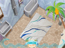 Sims 4 — Coastal Escape - Wave Rug by lavilikesims — A 2x3 fluffy rug with abstract waves in 7 colours