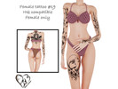 Sims 4 — Female tattoo XIX by Simmer_creator9 — Have 4 different variations. Teen - Elder Can be used on Alpha skin