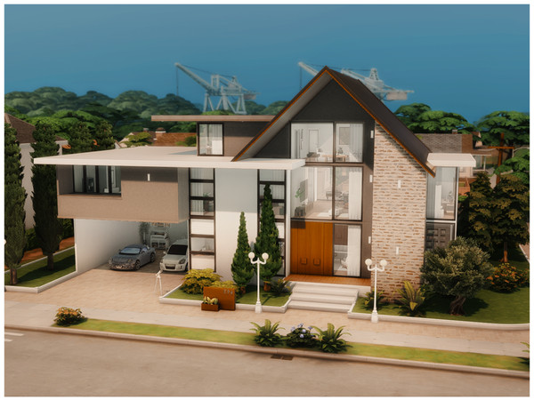 Sims 4 — MM Modern Home 4 by Merin_Martini — My Sims 4 lots some are inspired from random pictures that I found on the
