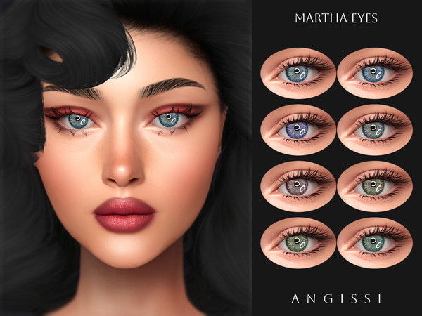 Sims 4 — Martha Eyes by ANGISSI — PREVIEWS MADE USING HQ MOD Facepaint category