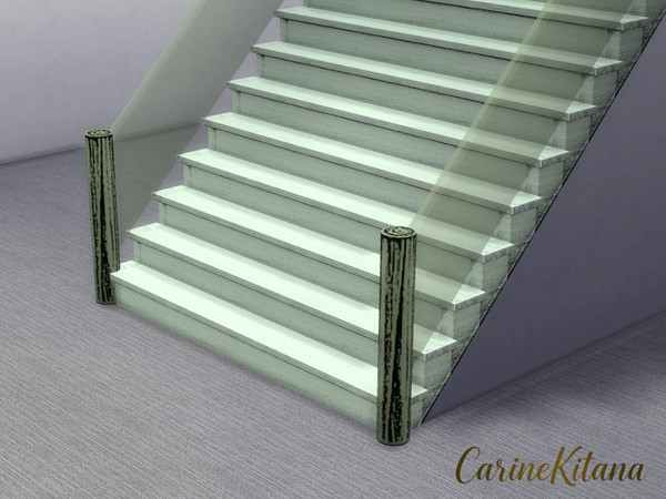 Sims 4 — Lenara Staircase - Old and Elegant Style by CarineKitana — Lenara Staircase - Old and Elegant Style