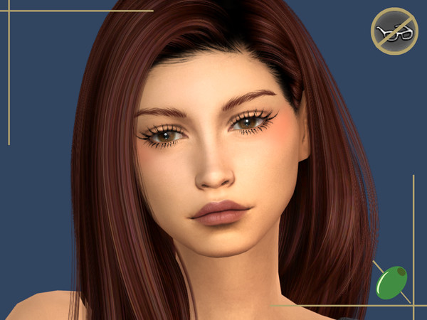 Sims 4 — Bethany 3D Lashes Glasses Contradict by Pitted0live — Full 3D false effect eyelashes 2 versions